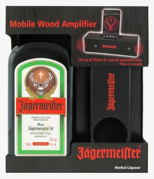 Jagermeister Herbal Liqueur, 750 Ml With Wood Amplifier - Jagermeister Liqueur - 1 L Bottle