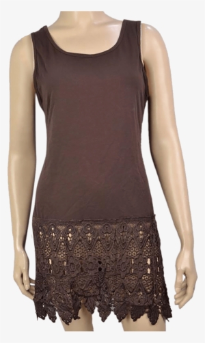 <div>sleeveless Dress Extender W/lace Trim