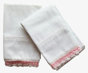 This Pair Of Crisp White Pillowcases Have Never Been - Silk