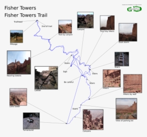 Fisher Towers Trail - Fisher Towers Trail Map