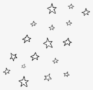 Stars Estrellas Estrella Decoracion Cute Black Cielo - Stars Transparent