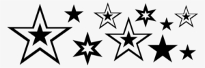 Vinilo Decorativo Camino De Estrellas Concéntricas - Bsnleu Logo