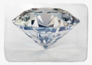 Diamond Jewelry On White Background Bath Mat • Pixers® - Diamante Sfondo Bianco