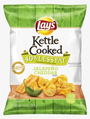 Lay's® Kettle Cooked 40% Less Fat Jalapeño Cheddar - Lay's Kettle Cooked 40 Less Fat