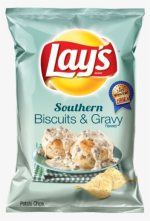 Lay's® Southern Biscuits & Gravy Flavored Potato Chips - Biscuits And Gravy Chips
