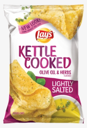 Lay's® Kettle Cooked Lightly Salted Olive Oil Herbs - Lays Olive Oil And Herbs