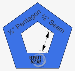 Pentagon ½” Inch Acrylic Template I Spy With ⅜” Seam - Ecovacs Robotics