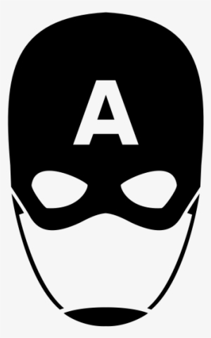 Captain America Mask Black And White