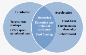 Venn Diagram Of Incubator And Accelerator Characteristics - Accelerator Incubator