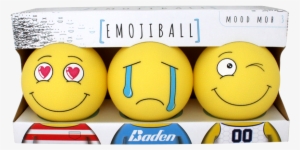 Emojiball Mood Mob - Baden Mood Mob 1 Emoji Ball (3 Pack), Yellow