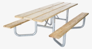 Wood Picnic Tables 2” Pipe Frame