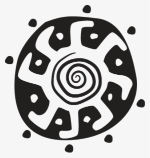 Tribal Sun Shield Wall Sticker - Vector Primitive
