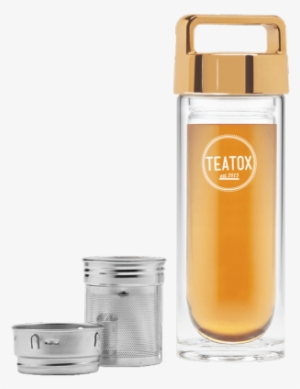 Thermo-go Bottle, Gold, 330ml - Thermo Go Bottle Teatox