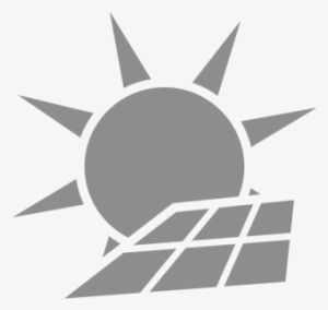 Solar Power Generation - Solar Panel Grey Icon