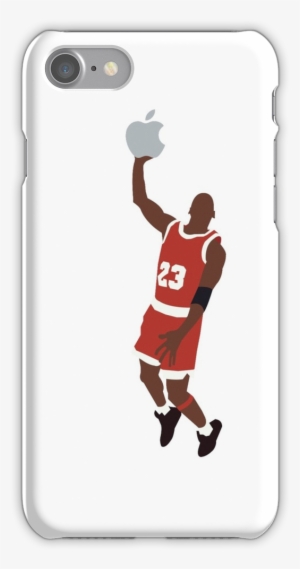 Michael Jordan Dunking An Apple Iphone 7 Snap Case - Jordan Dunking Apple Logo