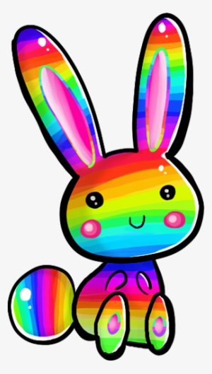 Easter Bunny Is Rainbow Bunny By Glorious Nephilus-d5y5aow - Rainbow Bunnies