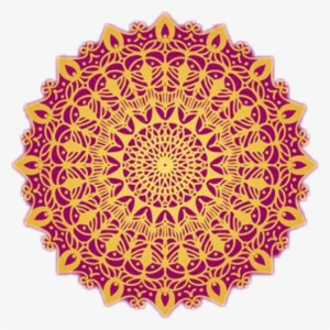 Sticker Purple Gold Lace Design Sun Flower Mandala - صور تزغلل العين متحركه