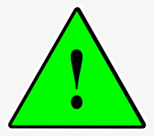 General Risk Solid Green Icon Png - Icon Green Warning Png