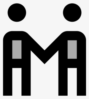 It's A Logo For Depicting A Meeting Between Two People - Graphic Design