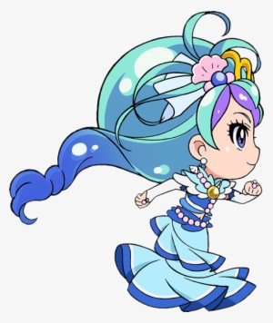Princess Pretty Cure Cure Mermaid Mode Elegant Chibi - Mermaid In Chibi