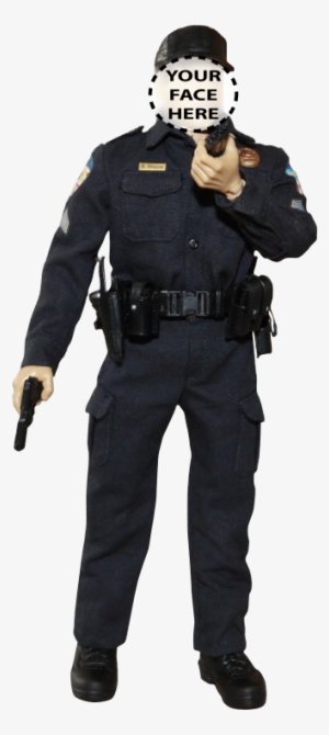 police 12 inch figure with your face on it - commander keyes halo 3