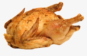 Roast Chicken - Cooked Chicken White Background