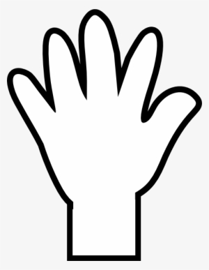 Hand Outline Template Printable Clipart - Clip Art