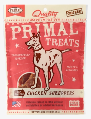 Dry Roasted Chicken Shredders - Primal Dog Treats - Primal - Dog Care
