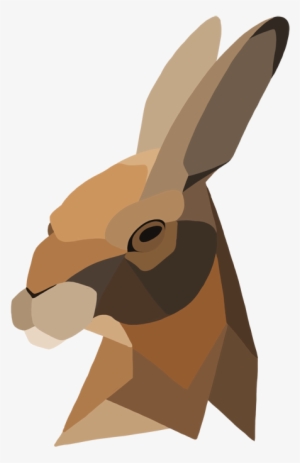 Vector Transparent Library Celtic Drawing Rabbit - Geometric Hare