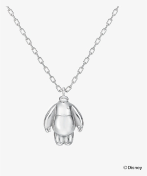 Baymax - Gold Necklace With Rose Pendant