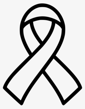 Ribbon Aids Cancer Hiv Solidarity Comments - Aids Ribbon Outline Png
