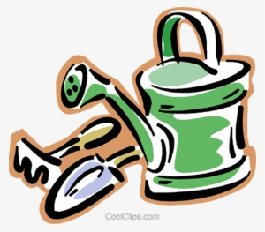Watering Can With Gardening Tools Royalty Free Vector - Garden Club