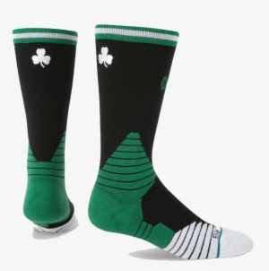 Boston Celtics Stance Nba On-court Logo Crew Socks - Nba Green Socks