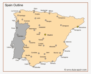 Proceso - Carte Espagne Villes Principales