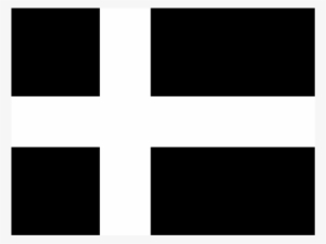 Flag Of Iceland Logo Black And White - Symmetry