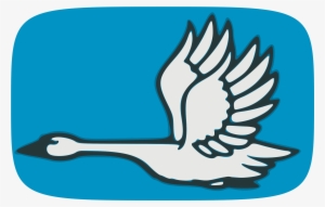 Lake Clipart Flying Swan - Flying Swan Clipart
