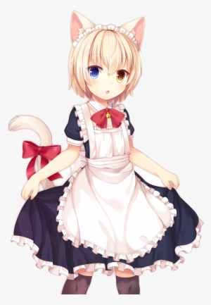 Built With Love Catgirl - Anime Maiden Girl Png