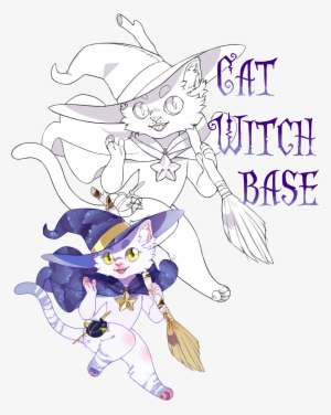 Witch Cat Base Gatorbite Fur Affinity Dot Net Png Human - Cat