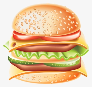 Big Hamburger Png Clipart - Cartoon Images Of Big Burgers