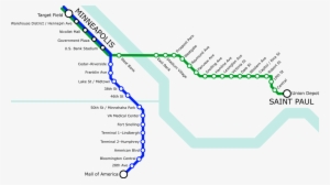 Metro Light Rail Lines Only - Minnesota Light Rail Map 2017