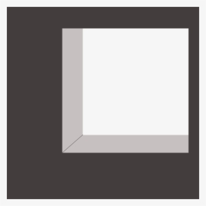 Hole Window Frame Square Origftestickers - Monochrome