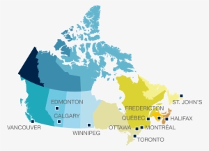 Map Of Canada - Southern Border Of Canada