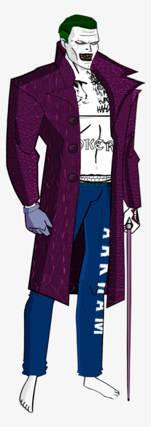 Suicide Squad Joker By Alexbadass On Deviantart - Joker And Batman Animated  Series Fan Art Transparent PNG - 480x1133 - Free Download on NicePNG