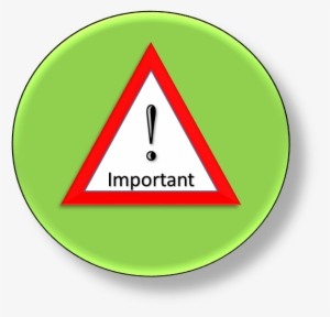 Important Icon Green - Traffic Sign