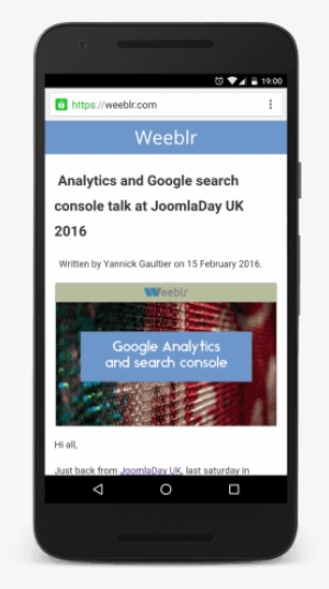 Sample Accelerated Mobile Page Created With Wbamp - Amp Joomla