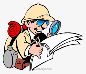 Cartoon Male Adventurer Royalty Free Vector Clip Art