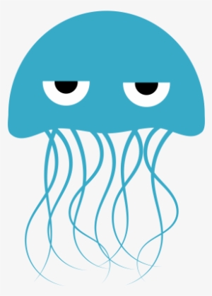 Jellyfish Clipart - Green Jellyfish Cartoon