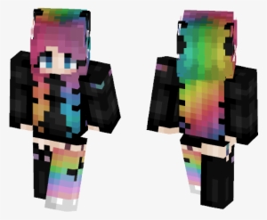 Install Rainbow Girl Skin Instruction - Minecraft