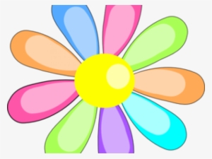 Easter Flower Clipart Rainbow Flower - Clip Art