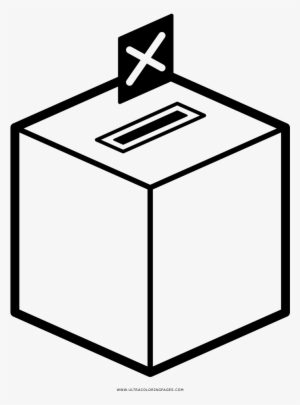 Ballot Box Coloring Page - Toycolouring Pages